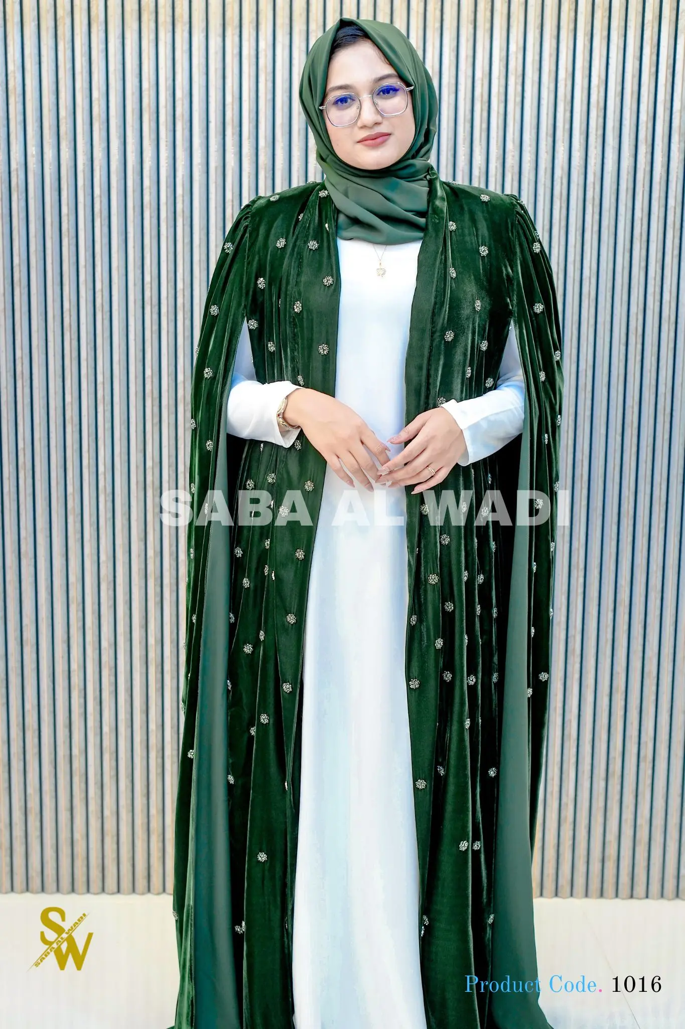 the Layali Velvet Abaya Ranks in Our Party abaya collection top 10 image 1